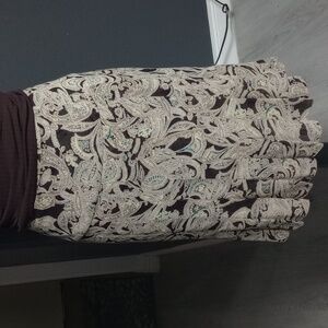 Jones New York Silk Skirt with Paisley Design